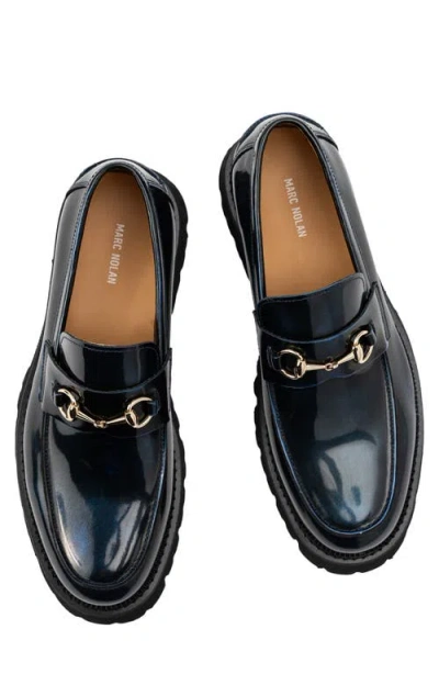 Marc Nolan Blake Bit Loafer In Blue