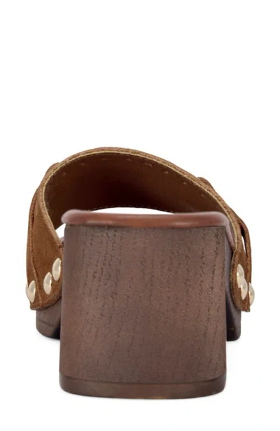 Azalea Wang Epsilon Platform Sandal In Brown