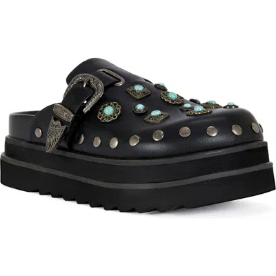 Azalea Wang Mavis Platform Clog In Black