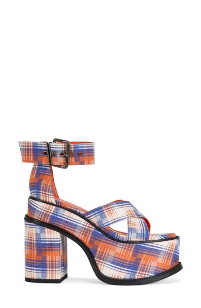 Azalea Wang Jaetyn Platform Sandal In Multi