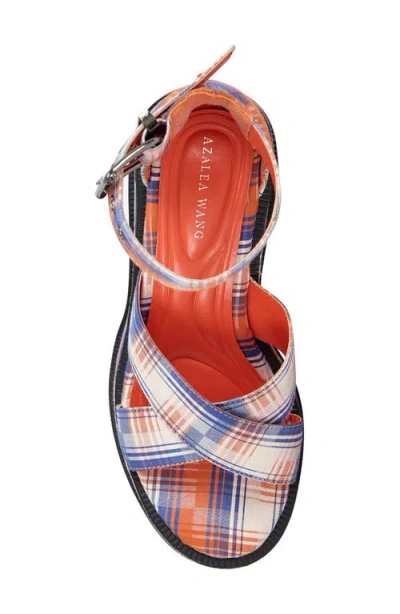 Azalea Wang Jaetyn Platform Sandal In Multi
