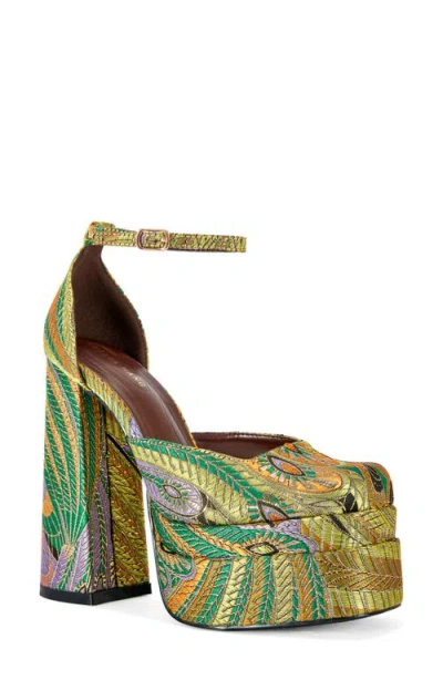 Azalea Wang Zipphora Platform Pump In Green