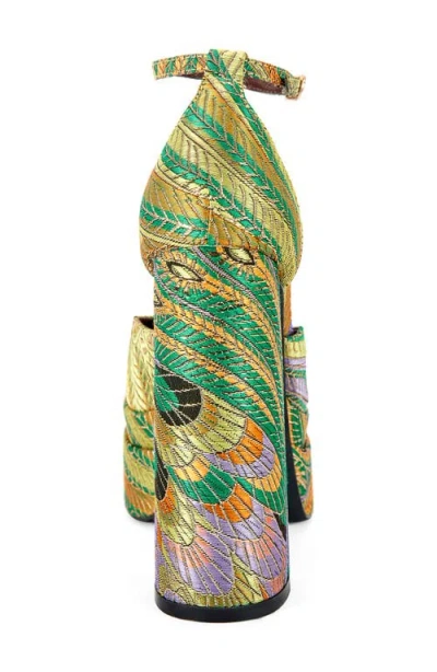 Azalea Wang Zipphora Platform Pump In Green