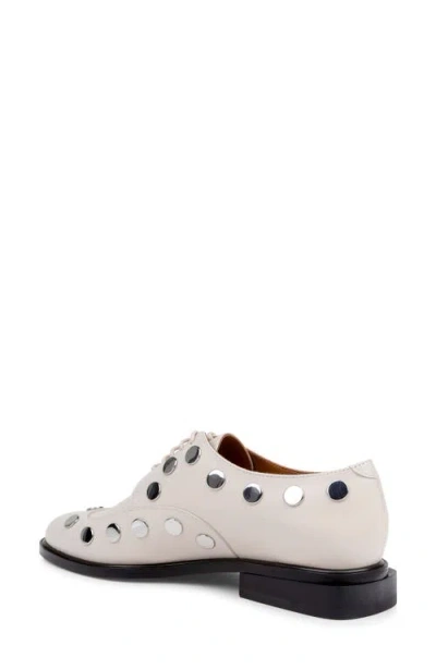 Clerae Jive Studded Flat In Neutral