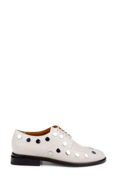 Clerae Jive Studded Flat In Neutral