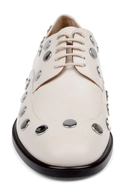 Clerae Jive Studded Flat In Neutral