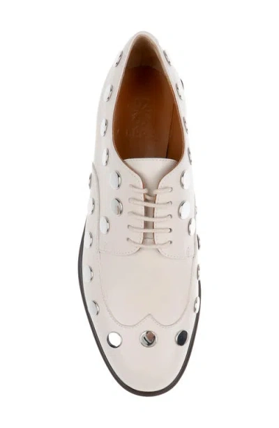 Clerae Jive Studded Flat In Neutral