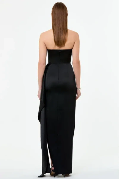 Nicholas Erelyn Strapless Gown In Black