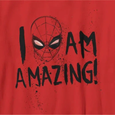 Marvel Boy's  Easter Themed Logo  Graphic T-shirt In Red