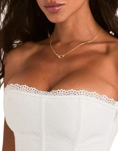 Adore Me Willla Unlined Strapless Corset In White