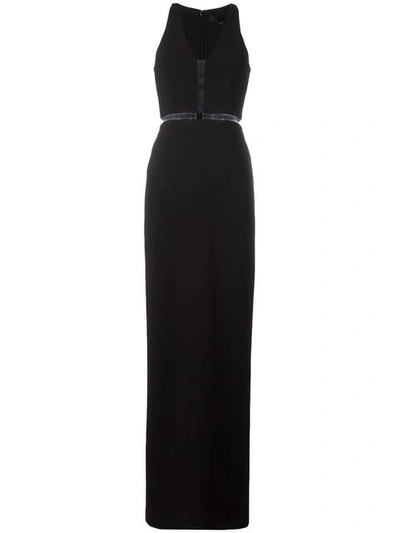Shop Alexander Wang Fishing Line Panel Gown - Black