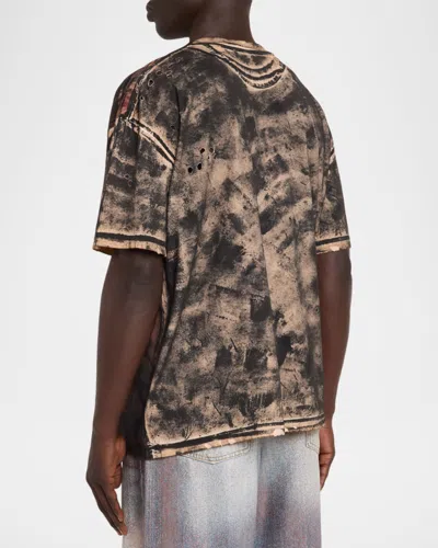 Acne Studios Graphic T-shirt In Brown