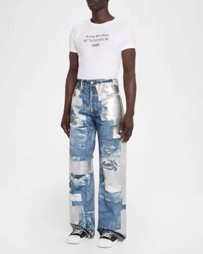 Acne Studios Multi-pocket Casual Pants In Blue