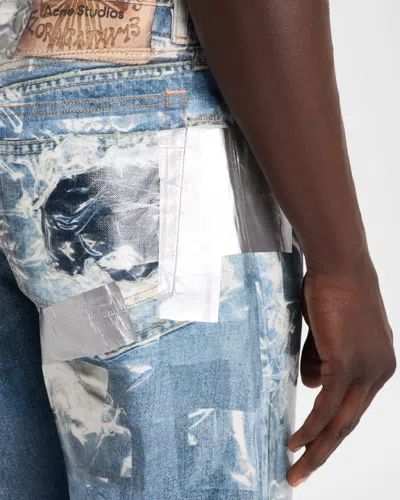 Acne Studios Multi-pocket Casual Pants In Blue