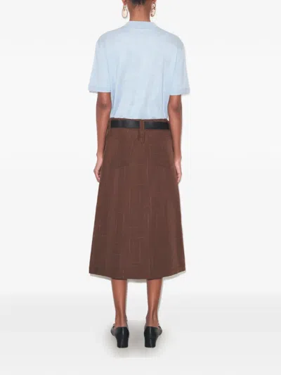 Tory Burch Oversized Silk Polo In Blue