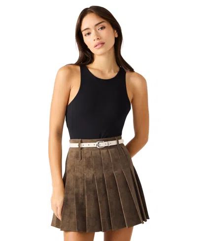 Steve Madden Women's Roller, Double Square Buckle Python 3-pc Textured Belt In Multi