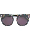 STELLA MCCARTNEY paint splatter round sunglasses,SC0036S11841617
