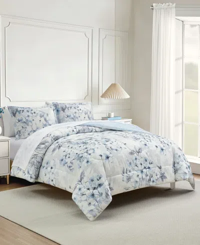 Macy's Colesville Reversible 3-pc. Comforter Sets In Blue
