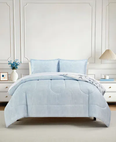 Macy's Colesville Reversible 3-pc. Comforter Sets In Blue