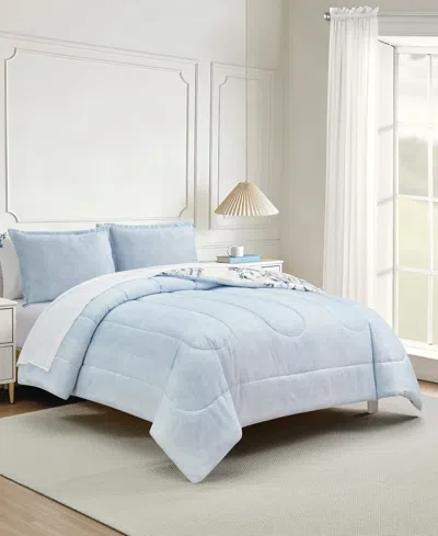 Macy's Colesville Reversible 3-pc. Comforter Sets In Blue