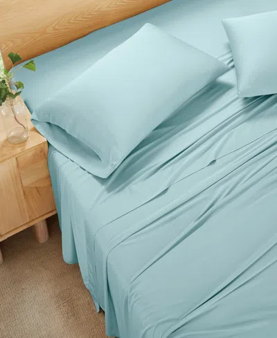 Frye 300-thread Count Rayon From Bamboo 4-pc. Sheet Set, Queen In Blue