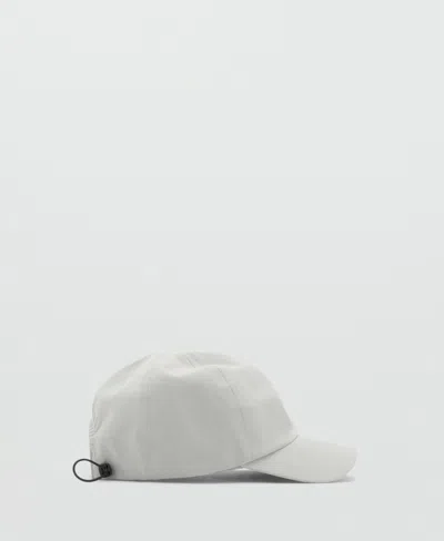 Mango Cap Performa Ice Grey In White