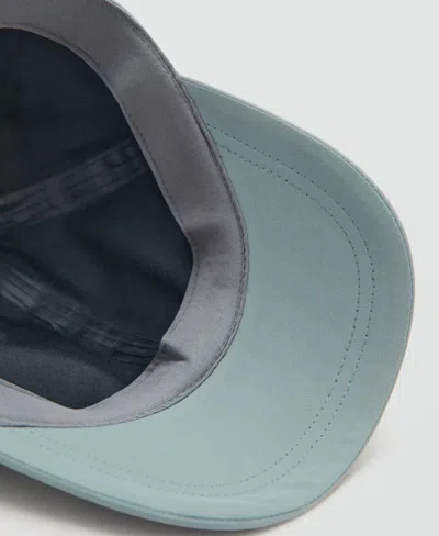 Mango Cap Performa Pastel Green In Blue