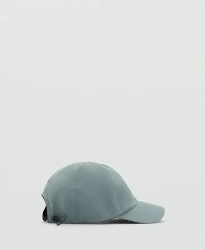 Mango Cap Performa Pastel Green In Blue