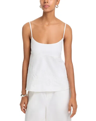 Rag & Bone Maggie Embroidered Cami In White