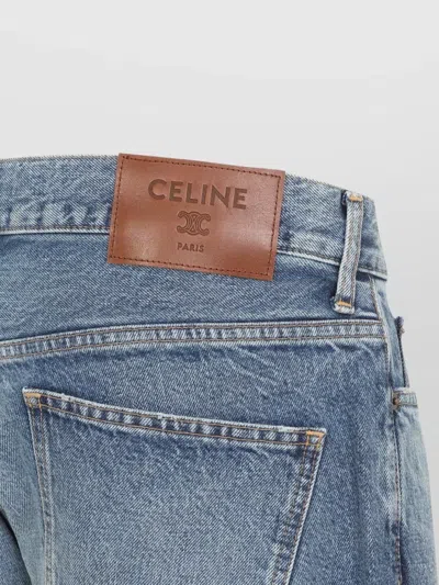 Celine Light Blue Relaxed Jeans In Blue