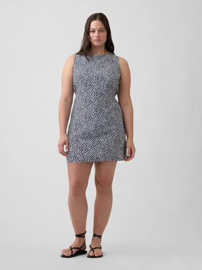 Gap Factory Print Sleeveless Mini Dress In Multi