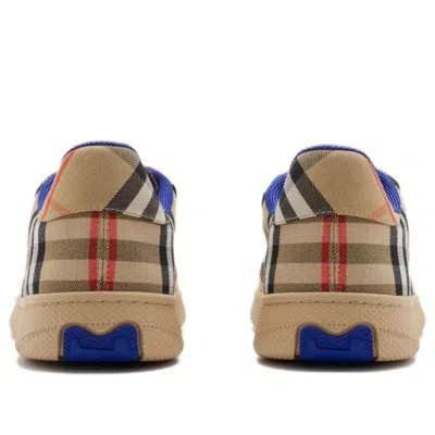 Burberry Embroidered Canvas Terrance Sneakers In Neutral