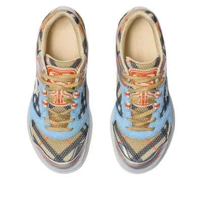 Burberry Check Polyester Sneaker In Multi