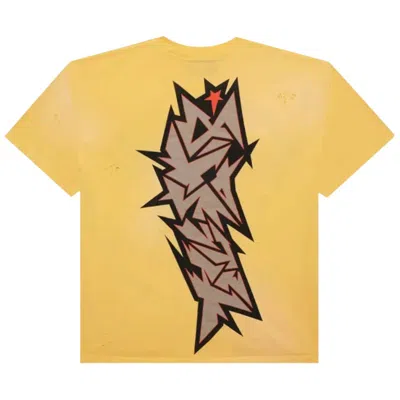Hellstar Printed T-shirt In Yellow