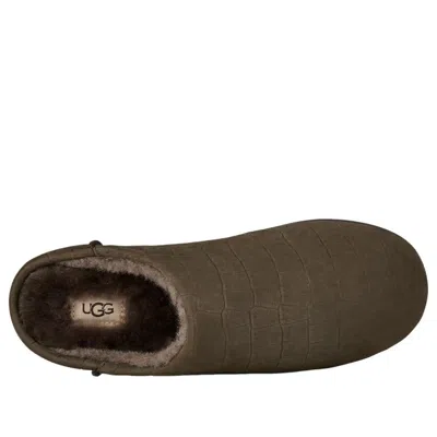 Ugg (r) Elea Croc Embossed Suede Slipper In Brown