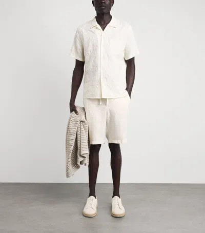 Vince Drawstring Shorts In White