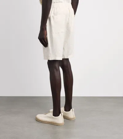 Vince Drawstring Shorts In White