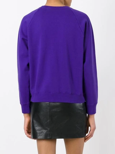 Shop Marc Jacobs Mtv X  Raglan Sweatshirt In Purple