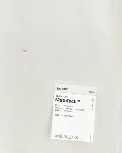 Satisfy T-shirt Mothtech Running Off White In White