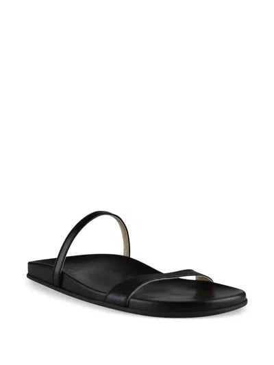The Row Hugh Thin Strap Slide In Black