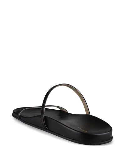 The Row Hugh Thin Strap Slide In Black