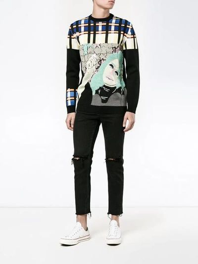 Shop Jw Anderson Puzzle Graphic Jumper - Multicolour