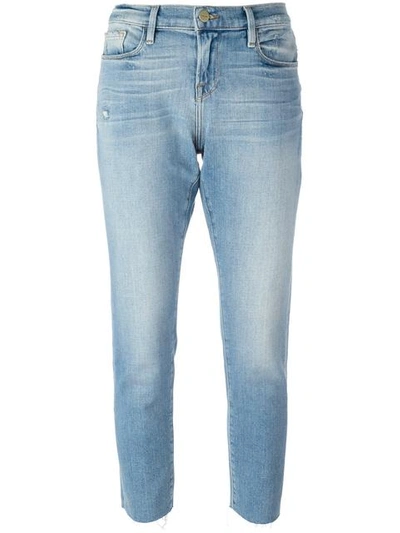 Frame Le High Straight-leg Jeans In Blue