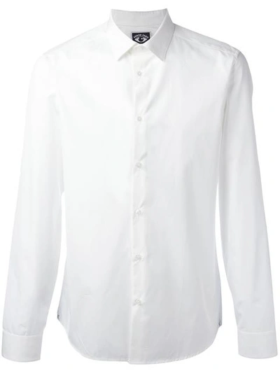 Kenzo Cutaway Collar Shirt In White