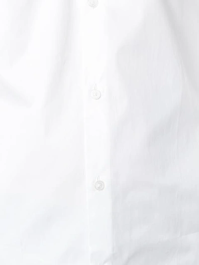 Shop Kenzo Cutaway Collar Shirt - White