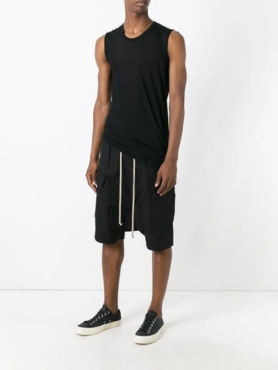 Shop Rick Owens Basic Sleeveless T-shirt In Black