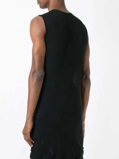 Shop Rick Owens Basic Sleeveless T-shirt In Black