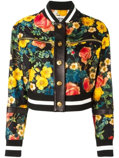 Fausto Puglisi Floral Print Bomber Jacket In Multicolour
