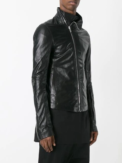 Shop Rick Owens Mollino's Biker Jacket In Black