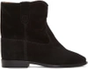 Isabel Marant Black Suede Crisi Boots In 02fk Faded Black